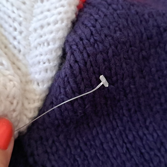 L.A. Hearts Color Block Quarter Zip Sweater. Size Small NWOT - Picture 8 of 8